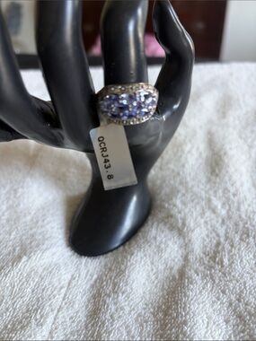 Silver sterling tanzanite Ring with Women's Fashion Ring